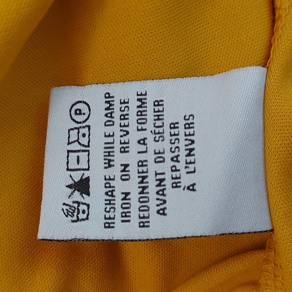 High Neck Yellow Lace Midi Dress - Picture 10 of 10